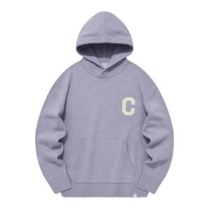 국내매장판 COVERNAT 커버낫 후드티 C 로고 램스울 후디 니트 라벤더 318887