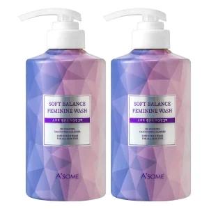 에이썸 소프트 밸런스 여성청결제 500ml 2개 페미닌 이너 클렌저 Y존케어
