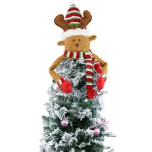 메리 크리스마스 트리 탑장식 루돌프 트리토퍼장식 크리스마스트리소품 크리스마스트리토퍼
