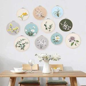 프랑스 꽃 자수 수예 도구 취미 명화 만들기