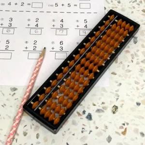 암산 주산 학습용 황색 주판 15선