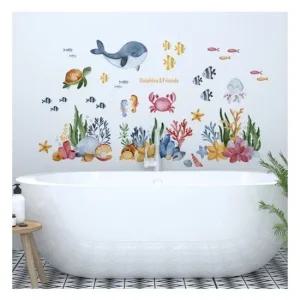 인테리어 장식 스티커 바다 풍경 리빙 홈 데코 FDT-21129 인테리어스티커 유리창꾸미기 우주행성