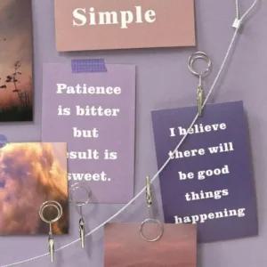 사진 꾸미기 엽서 사진걸이 세트 실버 사진집게 (46YW1)