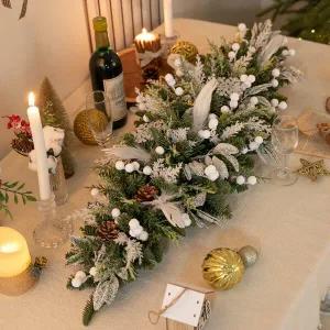 아트박스/플라워트리 크리스마스 장식 가랜드 크리스탈 플렌츠 100cm 소품