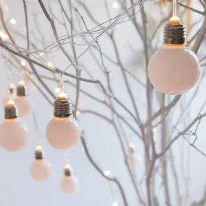 아트박스/플라워트리 크리스마스 백열전구 건전지 조명 LED 30P 백색 5cm