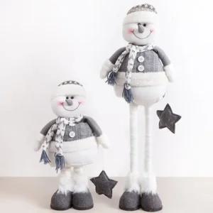 플라워트리 [1+1] 크리스마스 눈사람인형 장식 키크는그레이 80cm