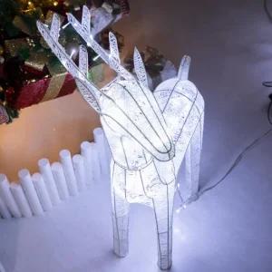 플라워트리 크리스마스 LED 루돌프 사슴 대형장식 니켈 90cm 소품