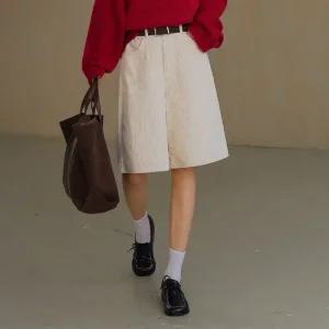 [시크폭스] 모뜨 뒷밴딩 코듀로이 버뮤다 팬츠_53PT1088