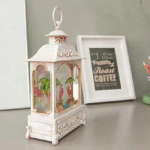 ksr 플라밍고 LED 워터볼 오르골 910D 크리스마스선물 집들이선물 크리스마스장식 무드등