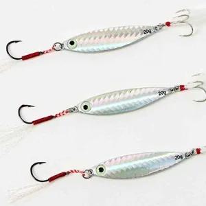 3개 메탈 지그 20g 끼 물고 낚시미끼 지그훅 낚시