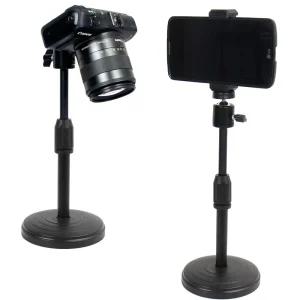 스탠드형 책상삼각대 미니 카메라핸드폰 형삼각대 세트 스마트폰거치대 마운트용볼헤드 휴대용 여행용 고급