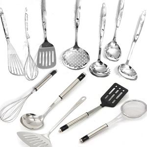 스텐 국자 세트 주걱 조리도구 업소용 소스 국수 미니 면 타공 국자 망 국수 튀김 건지기 건지개 뒤집개