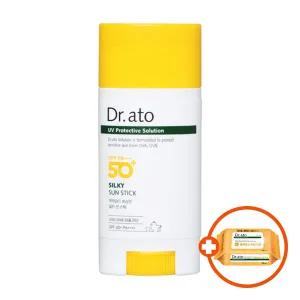 닥터아토 실키 선스틱 15g x1개+클렌징티슈 포켓 선크림 더마 워터프루프 쿨링스프레이