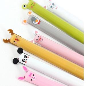 귀돌이볼펜/라이트펜/캐릭터볼펜/2색/동물캐릭터