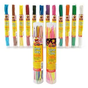 토루 라인클레이 12색 형광 야광 낱색 클레이 지점토