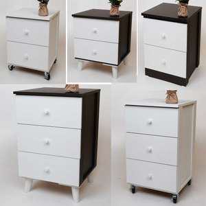 400 협탁 2단/3단서랍장/이동식서랍장/수납장/옵션추가 열쇠(잠금장치)