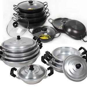 [순수국산] 업소용 양은 경질 들통 양동이 식당 찌개 자루 쌀함박 샤브 냄비