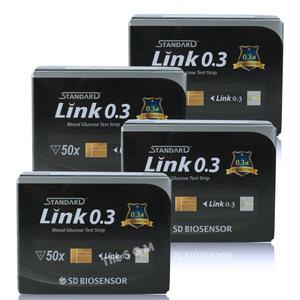스탠다드 글루코(나비) 링크 0.3 혈당시험지 4박스 200매(27|04월)