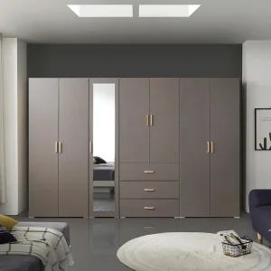 LPM 이음2800장롱세트DCMD(옷장+3서랍옷장+400거울이불장+이불장)