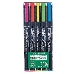 제브라 형광펜 옵텍스 5색 세트 OPTEX 형광마카 마커