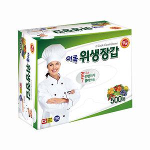 이쿡 일회용 위생장갑 500매 1개