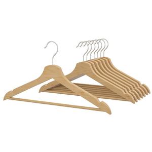 스푼맘 부메랑 원목 옷걸이 내추럴 8p/우드/나무