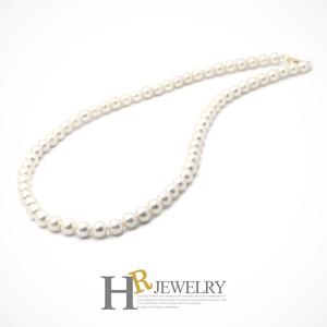 14K정품)단아)예쁜(HR)14K 천연 담수진주 비드 목걸이(6mm)