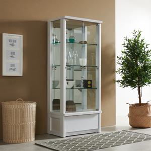 노블 서랍형 양주장 600 4단 유리장식장 소품진열장