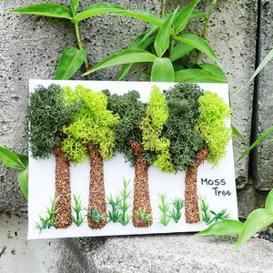 [문구티쳐] 모스 가로수길 이젤액자 만들기 1인세트 모스작품 작품만들기