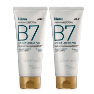 B7 약산성 탈모 헤어팩 200ml x 2개