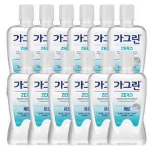 가그린 제로 구강청결제 750ml x12개(한박스)