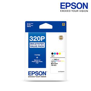 엡손 정품 T320070 4색 잉크+100매 포토용지 PM-401