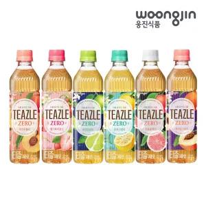웅진식품 티즐 신제품 딸기루이보스/자몽블랙티/피치얼그레이 외 6종 500ml 20펫