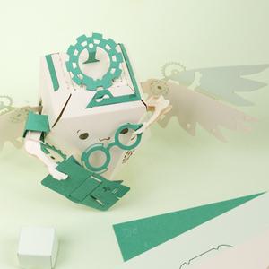 [로보트리] 움직이는종이로봇 장난감 페이퍼토이 작동완구 '졸업반 천사 도미'
