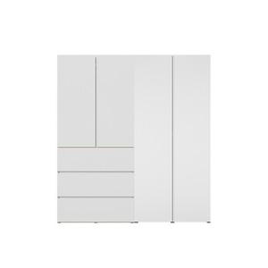 한샘 바이엘 채널 옷장세트 화이트 200cm(높이216cm) 데일리서랍형