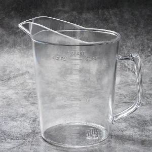 PC 투명 계량컵 1000 플라스틱 비커 이유식 손잡이 비이커 라면물 용기 제빵