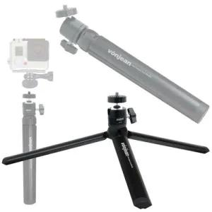 아트박스/본젠 KM-835 미니 셀카스틱 삼각대 + VD-132 회전 미니 볼헤드 SET (카메라 액션캠 등)