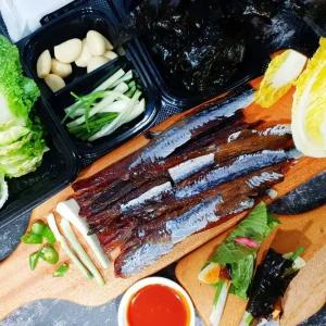 포항 해풍건조 완전손질 과메기 5미(10쪽)+야채세트