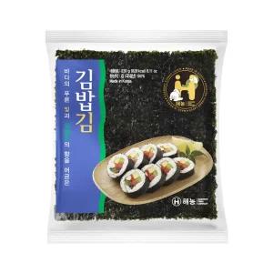 해농 김밥김 일반 230g(100매)/ 무조미 구운김 품질좋은 김밥용김