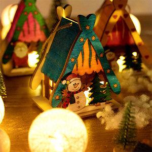 크리스마스 세모집 무드등 만들기 6종