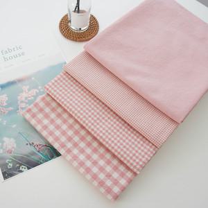 면원단 인디핑크 선염 워싱 해지 20수 소폭 천 4종 (무지,체크)