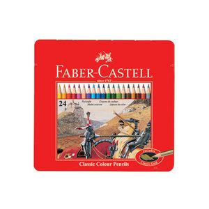 파버카스텔 일반 색연필 24색 틴케이스