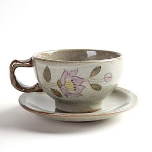 분청 진달래 쌍화차잔 대추 생강 한방차잔 죽그릇