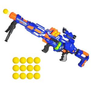 전동 소프트볼 장난감 총 기관단총 다트 스펀지 총알