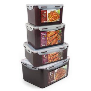 조은락 초코 밀폐용기 2.6L/3.6L/4L/8L 김치통 담금통 손잡이