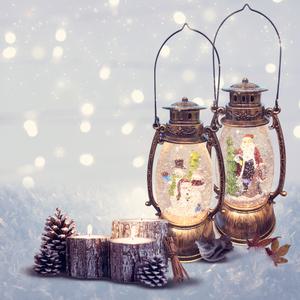 LED 반짝이 스노우볼 무드등 조명 크리스마스장식 멜로디재생