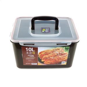 조은락 초코 밀폐용기 김치통 10L 반찬통 보관용기 10.0L 핸들(초코)