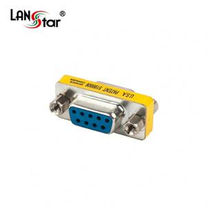 LANstar 2열 9핀 시리얼 젠더(암/암)/LS-GEN-DB9FF/D-SUB DB9P(F)-DB9P(F) 단자 타입/NULL 시리얼 9핀 연장