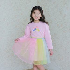 [아이러브제이]유노 망사 레이어드 스커트 JUSSK06