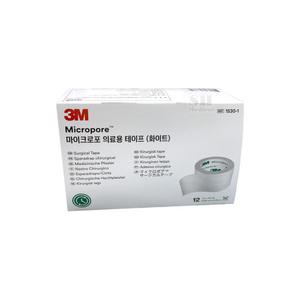 3M 마이크로포 의료용테이프 1530-1 화이트 12P  1박스